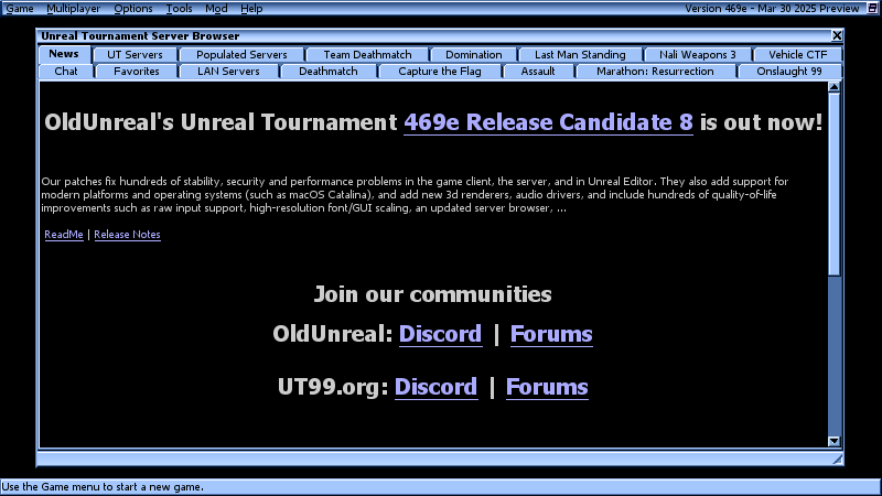 UT99 Server Browser
